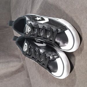 Converse Chuck Taylor All Star Pro Blaze Black Leather Low Sneakers VG US J5 W7